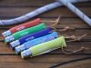 Nóż Opinel Colorama 07 inox grab niebieski z rzemieniem